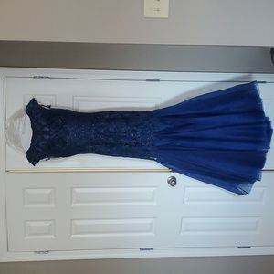 Navy Prom Dress, Coya Collection,  Size medium